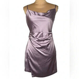 ✨ Molly Green Addison Satin Mini‎ Dress New Small